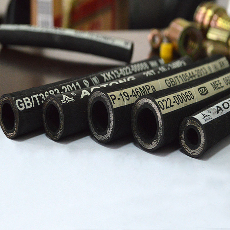 DN 5mm-64mm EN853 2ST/2SN Résistant À L'huile Tressé Tuyau En Caoutchouc Hydraulique/TUYAU/ TUBE