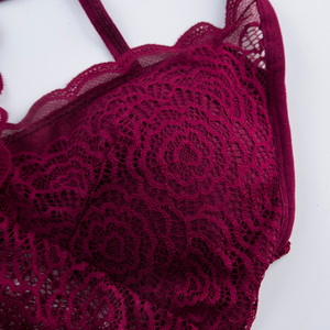 Pronto per la spedizione adorabile stile Teen Girl cinturino incrociato <span class=keywords><strong>reggiseno</strong></span> di pizzo per le donne - Product Image 6