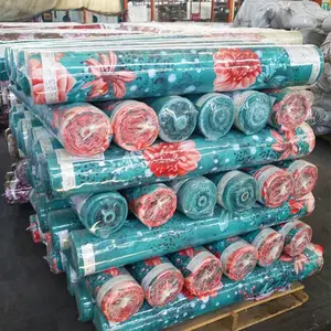 Thiết Kế Hoa 100% Polyester In Vải Giá Rẻ Bedsheet Vải Ở Dạng Cuộn