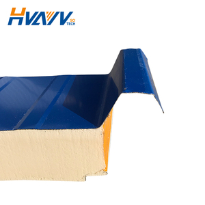 Fácil instalación sándwich poliuretano aislamiento térmico placa <span class=keywords><strong>para</strong></span> pared externa de La habitación fría techo sándwich panel de pared - Product Image 5