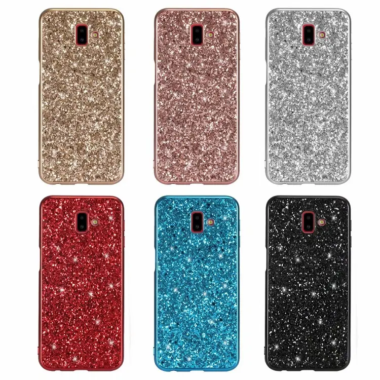 Bling Glitter Soft Cover TPU Silicon Case For Samsung Galaxy J4 J6 A6 A8 J8 A7 A9 2018 J7 Neo J5 J3 A5 2017