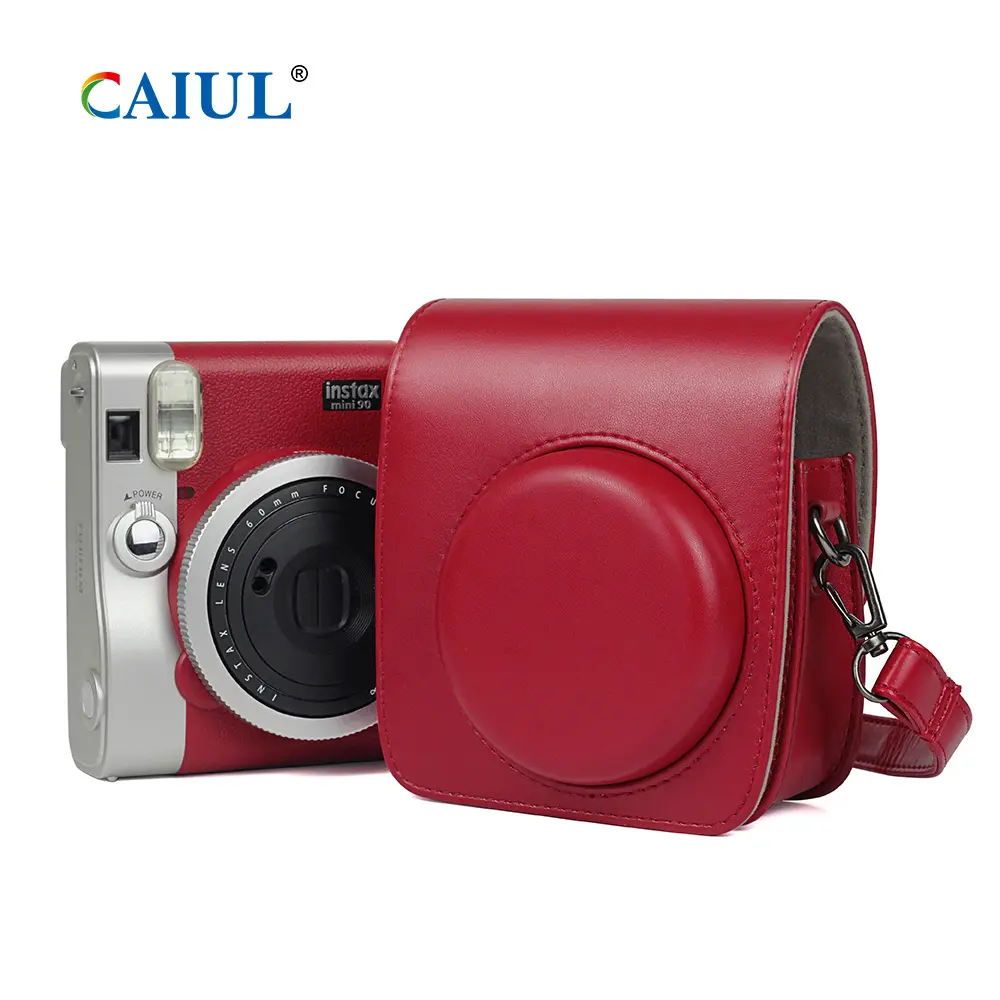 Fujifilm กระเป๋ากล้อง Instax Mini 90,กระเป๋ากล้องถ่ายภาพสะพายไหล่เส้นเดียวดีไซน์แฟนซี