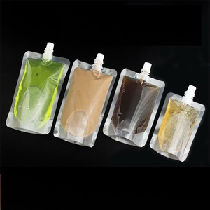 Sac d'eau portable pour le camping, transparent, pour boissons, huile, emballage, 8OZ 16OZ 32OZ, emballage liquide, poche à bec verseur - Product Image 6