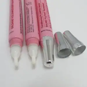 D16mm brillant À Lèvres à lèvres huile mini tubes de brillant à lèvres vide clair tubes D'emballage Cosmétique avec brosse tête