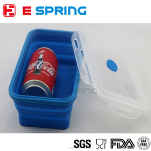 Coloré Isolé Conteneurs De Stockage des Aliments Avec Couvercle En Silicone <span class=keywords><strong>Pliable</strong></span> Hermétique - Product Image 4