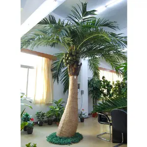 Qing Nhân Dân Tệ giả dừa palm tree fake Nhân Tạo cây cảnh quan cây