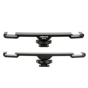 Ulanzi PT-2 Dual Cold Shoe Bar Extension Mount staffa LED Video Light Mic Stand per Nikon <span class=keywords><strong>Canon</strong></span> Sony DSLR <span class=keywords><strong>accessori</strong></span> per fotocamere - Product Image 6