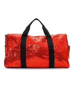 Red sequin dance bag pvc sequin bag kids gym bags