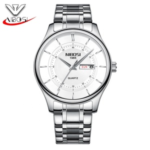 50 Pezzi <span class=keywords><strong>Orologio</strong></span> NIBOSI 2312 con Logo Personalizzato, Vendita all'Ingrosso, <span class=keywords><strong>Orologio</strong></span> da <span class=keywords><strong>Uomo</strong></span> <span class=keywords><strong>Classico</strong></span> con Quadrante Solare - Product Image 3