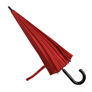 Promotionnel personnalisé 25' * 24 k en plastique noir poignée en forme de <span class=keywords><strong>parapluie</strong></span> <span class=keywords><strong>droit</strong></span> manuel - Product Image 2