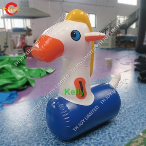 Jeu de course gonflable commercial avec chevaux de course, livraison gratuite - Product Image 2