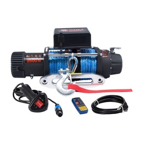 Cabrestante eléctrico todoterreno de alta calidad, 4x4, 9000lbs, con cuerda sintética - Product Image 3