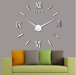 Moda FAI <span class=keywords><strong>DA</strong></span> TE In Argento Acrilico sticker designer sveglia orologio <span class=keywords><strong>da</strong></span> parete - Product Image 5