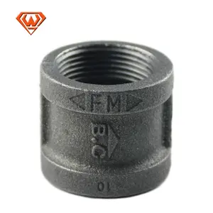 BLACK MALLEABLE IRON REDUCING PIPE FITTINGS BSP PIPE SOCKET