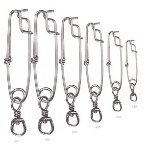 5pcs Longline Fishing Snap Clips Stainless Steel Floatline Tuna Clips with  Rolling Swivel 5 Sizes (3.2 inch(300LB)-5PCS), Swivels & Snaps -   Canada