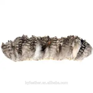 Horng Shya teñido #295 de alta calidad gris Chinchilla Gallo plumaje strung Nat.2-4 pulgadas pluma
