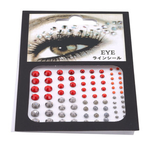 Venta al por mayor tatuaje temporal los ojos joyas festival Fiesta encantador arte decorativo gemas custom cara pegatina - Product Image 2