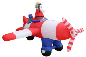 Géant gonflable western santa Claus en <span class=keywords><strong>avion</strong></span> - Product Image 4