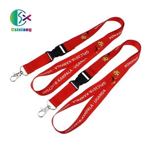 Ruban en satin promotionnel de Shenzhen, cordon en polyester, conception personnalisée, impression sérigraphique, porte-clés écologique, crochet 2x90cm - Product Image 5