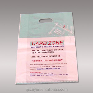 HDPE/LDPE plástico fashional troquelado bolsa de asa de perforación para los zapatos/ropa embalaje <span class=keywords><strong>tiendas</strong></span> de ropa/ropa tienda - Product Image 3