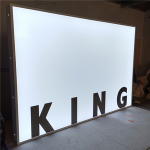 Stainless Steel Shaped Advertising Light Boxes Outdoor Sign