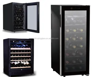 Вертикальный холодильник для вина прозрачная стеклянная дверь