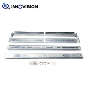 19Inch Rackmount Dynamische Drie-Sectie Schuiven Geleiderail Kits Voor 1u 2u 3u 4u Rack Server Met Rail schroefgaten