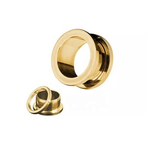 Flesh Tunnel aus Edelstahl mit Innengewinde - Product Image 1