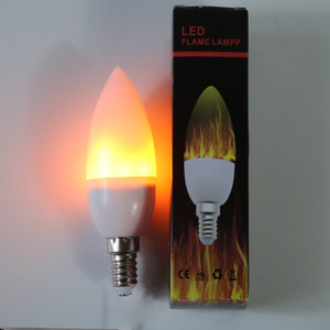 Hot 3W Fire Effect Vlam Led Kaars E27 <span class=keywords><strong>E14</strong></span> 1400K Flicker Flame Gloeilampen - Product Image 3