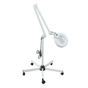 Floor stand led magnifying lamp, Hospital Beauty Clinic Magnifier With LED Magnifying Lamp