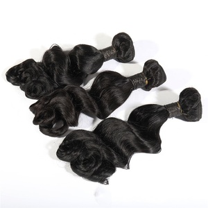 Cabello humano 100%, vendedores de cabello Virgen al por mayor, Paypal, acepta rizos hinchables, paquetes de cabello virgen Funmi - Product Image 2