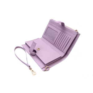 Portefeuille vintage en cuir deux tons pour femme, pochette à la mode, <span class=keywords><strong>violet</strong></span>, saffari, pochette pour téléphone, - Product Image 2