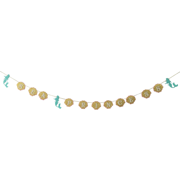 Горячее предложение Новый объемный висящий баннерный войлочный баннер сувениры маленькая русалка украшения для вечеринок