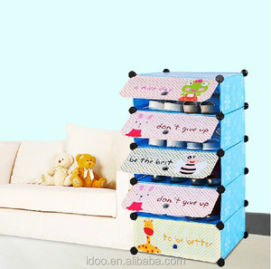 Plástico <span class=keywords><strong>barato</strong></span> simple dibujos animados diseño <span class=keywords><strong>Zapatero</strong></span> gabinete de almacenamiento para niños - Product Image 2