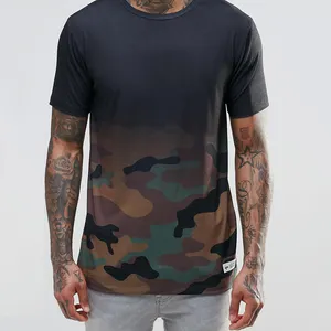 Kısa Kollu Stil 180 Gram Kumaş Ağırlığı Dijital Camo T Shirt Dri Fit Gömlek Toptan