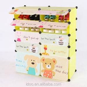 Plástico <span class=keywords><strong>barato</strong></span> simple dibujos animados diseño <span class=keywords><strong>Zapatero</strong></span> gabinete de almacenamiento para niños - Product Image 6