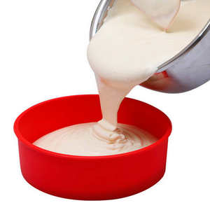 Moule rond en Silicone de 6 pouces, ustensiles de cuisine, pour gâteau rond, Desserts à faire soi-même, pâtisserie, poêle à pâtisserie, pour <span class=keywords><strong>anniversaire</strong></span> - Product Image 3