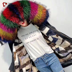 Venta al por mayor nuevo estilo <span class=keywords><strong>de</strong></span> piel <span class=keywords><strong>de</strong></span> visón Real Parka <span class=keywords><strong>de</strong></span> señoras abrigos <span class=keywords><strong>de</strong></span> invierno - Product Image 4