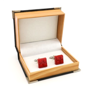 Boutons de manchette en émail multicolores, 50 pièces, boutons de manchette de <span class=keywords><strong>jeu</strong></span> personnalisés, jouet en briques, bon marché - Product Image 2