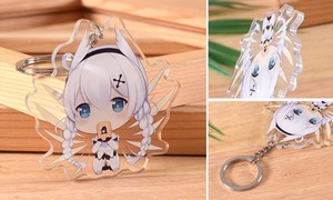 LLavero de acrílico impreso personalizado con imagen de estilo de dibujos animados hecho de plástico duradero - Product Image 3