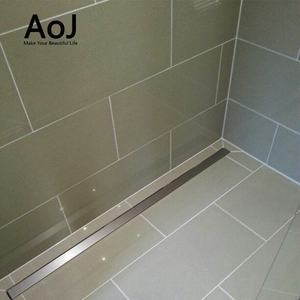 Customized commercial hotel and bathroom long shower channel floor drain