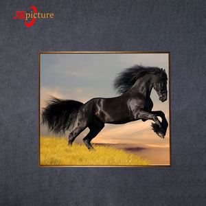 Tema animal personalizado LED de impresión de lienzo pintura de caballo diseño arte del tapiz - Product Image 1