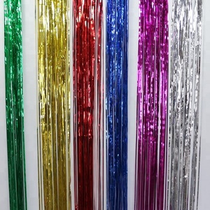 Nueva arrival you from Hot Sale Tinsel Foil fringe curtain tassel garlands Festival Christmas Background curtain fringe - Product Image 5