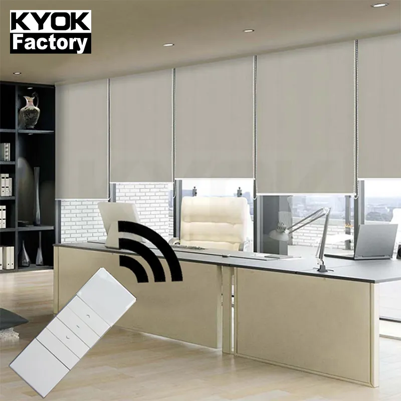 KYOK Fabric For Roller Blinds Modern Smart Double Roller Blinds Blinds Windows Home Decor Accessories M913