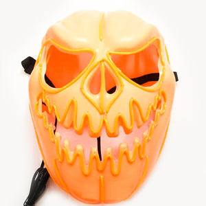 Máscara Decorativa de Halloween, Máscaras Divertidas, Excelentes Artículos para Fiestas, Máscara de <span class=keywords><strong>Calabaza</strong></span> con Cable EL - Product Image 2