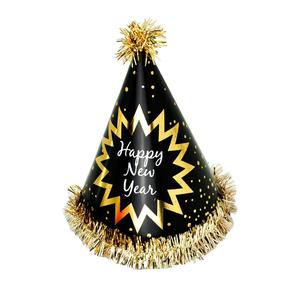 2019 New Gold Foli <span class=keywords><strong>happy</strong></span> new year paper party hats. - Product Image 1