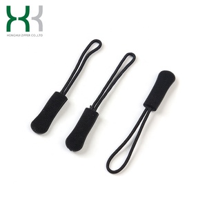 Đen Kích Thước 5 Thương Hiệu Cao Su Hàng May Mặc Zipper Slider Puller - Product Image 1