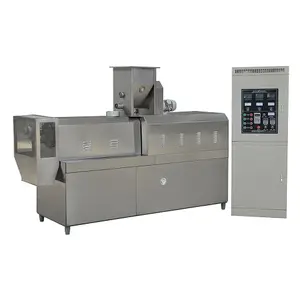 Wheat Grains Corn Flakes Puffed Snack Food Making Machine Extruder