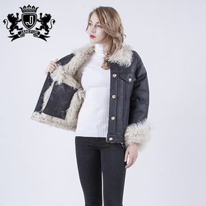 Nuevo diseño de ropa de invierno ruso Real de piel de oveja de piel de visón <span class=keywords><strong>abrigo</strong></span> de piel - Product Image 2