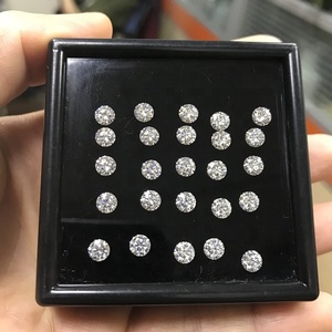 หินอัญมณี Moissanite Moissanite,หินอัญมณีตกแต่งแบบเหลี่ยมขนาด3มม. - Product Image 2